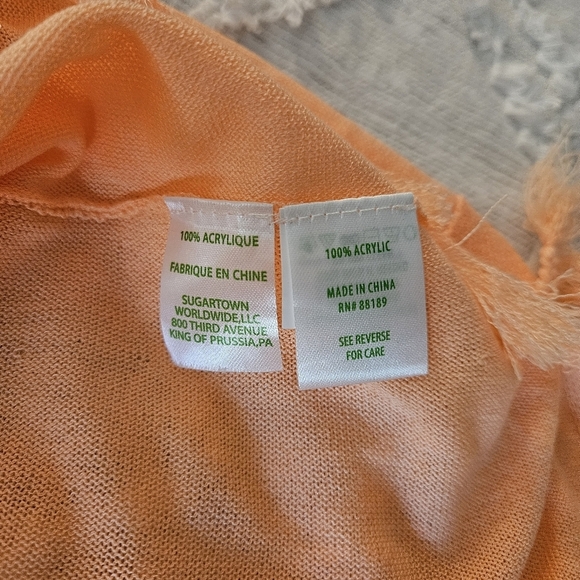 Lilly Pulitzer Indy Tassle Tank Size Small Orange - Picture 7 of 8